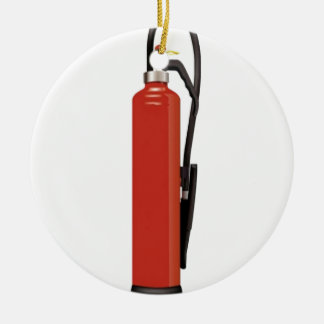Fire extinguisher design ceramic ornament