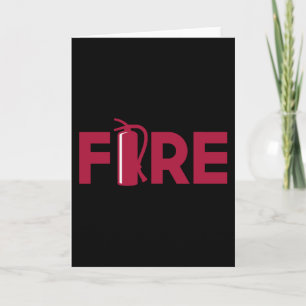 Fire Extinguisher Firefighter Graduation Junior Card