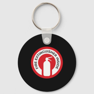 Fire Extinguisher Inside Sticker Keychain
