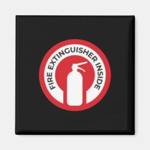 Fire Extinguisher Inside Sticker  Magnet