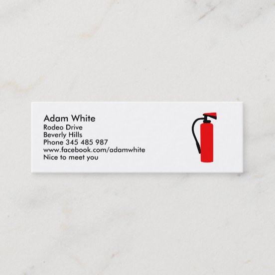 Fire Extinguisher Business Cards & Profile Cards Zazzle CA