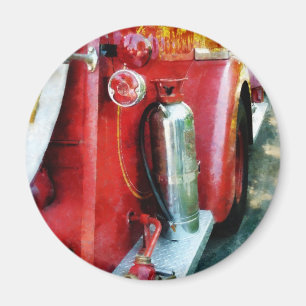 Fire Extinguisher on Fire Truck Magnet