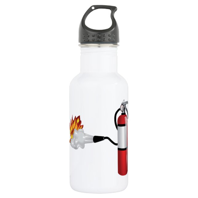 Fire Extinguisher Putting Out Fire Water Bottle (Front)
