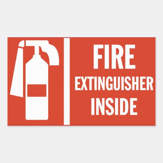 Fire Extinguisher Sticker (Front)