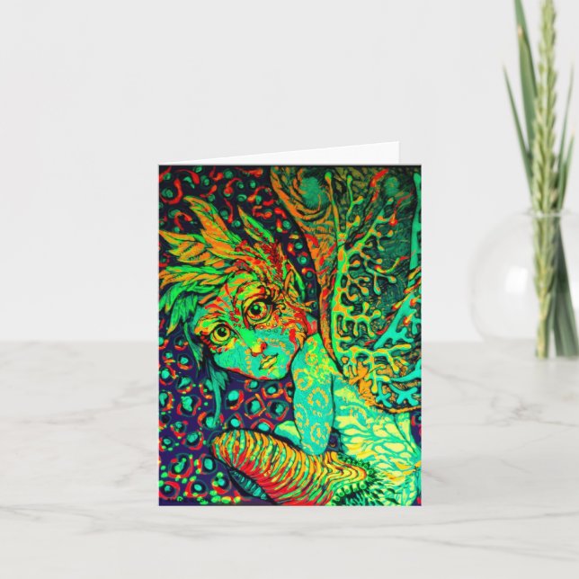 Fire Fae Note Card (Front)