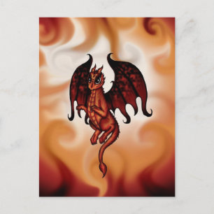 Fire Fairy Dragon Postcard