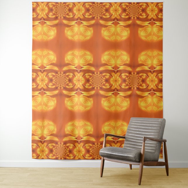 Fire Feather Dream Catcher 8 Tapestry (In Situ)