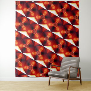 Fire Feather Dream Catcher Red 9 Tapestry