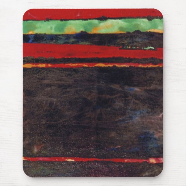 "Fire Fight" Abstract Design Mousepad (Front)