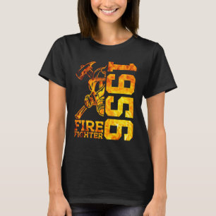 Fire Fighter 1956 66 Years Fire Brigade 66th Birth T-Shirt