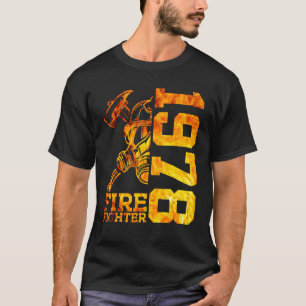 Fire Fighter 1978 44 Years Fire Brigade 44th Birth T-Shirt