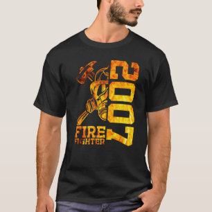 Fire Fighter 2007 16 Years Fire Brigade 16th Birth T-Shirt