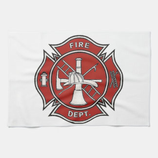 Fire Fighter Badge Kitchen Towel