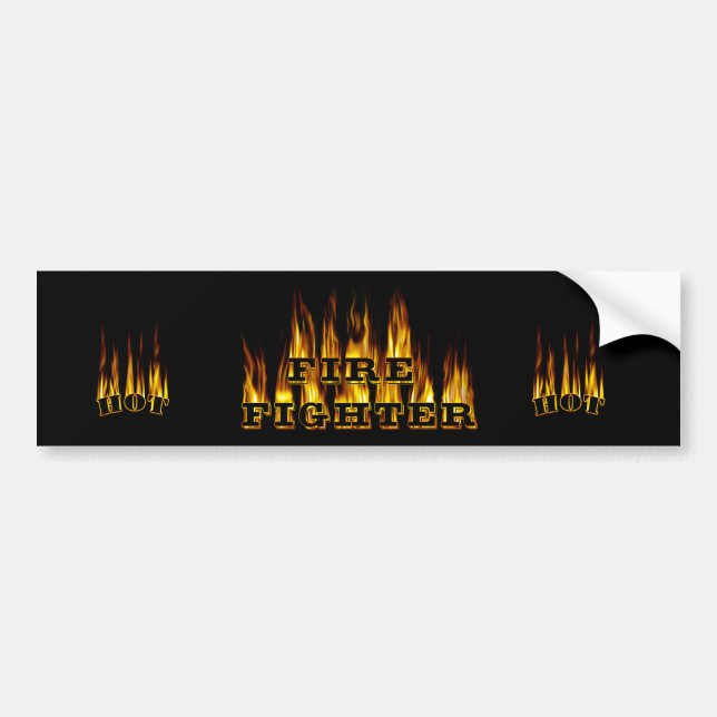 Fire Fighter Bumper Sticker (Front)