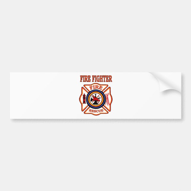 FIRE FIGHTER BUMPER STICKER (Front)