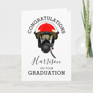 Fire Fighter Graduation Passing Out Card