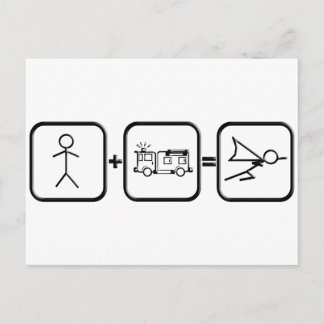 Fire Fighter Hero Postcard