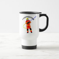 Fire fighter in red use clothes