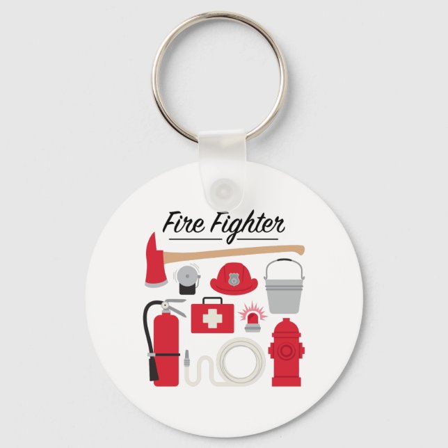 Fire Fighter Keychain (Front)