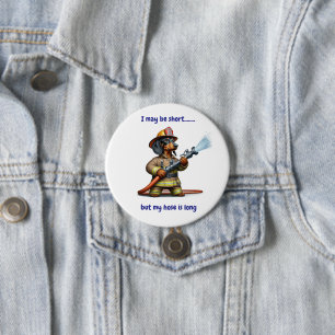 Fire Fighter Party 3 Inch Round Button