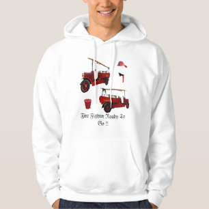 Fire Fighter Ready To Go Logo, Hoodie