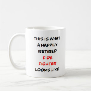 fire fighter retired coffee mug