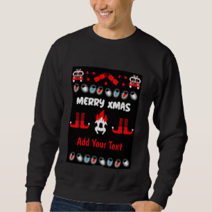 Fire-fighter ugly xmas sweatshirt