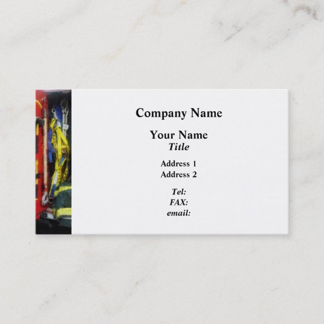 Fire Fighting Equipment Business Card (Front)