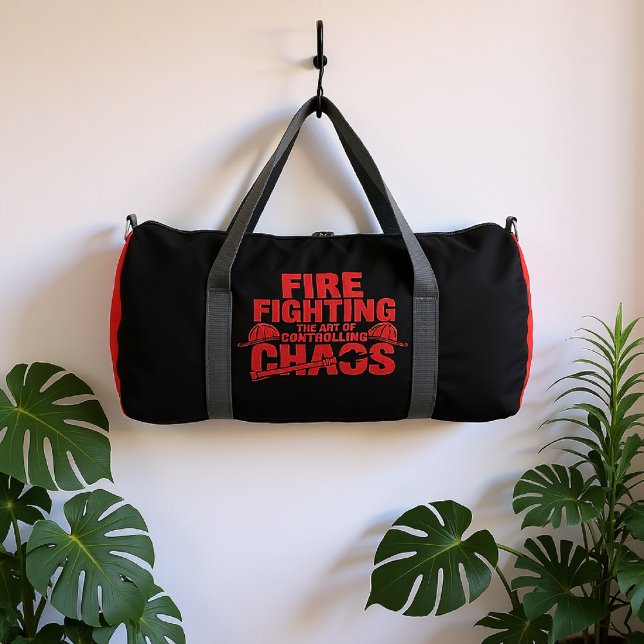 Fire Fighting The Art Of Controlling Chaos Duffle Bag (Creator Uploaded)
