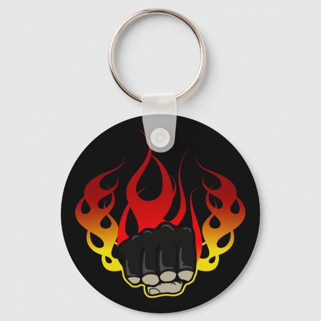 Fire fist keychain (Front)