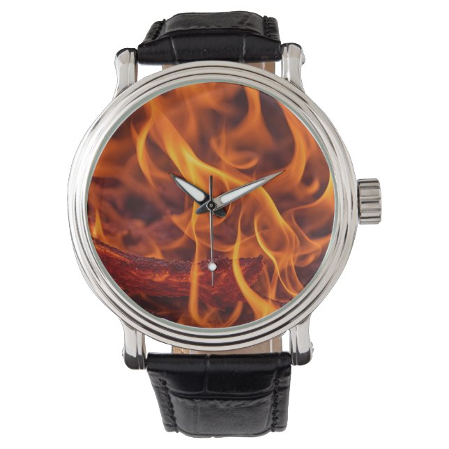 Fire flame macro  watch (Front)