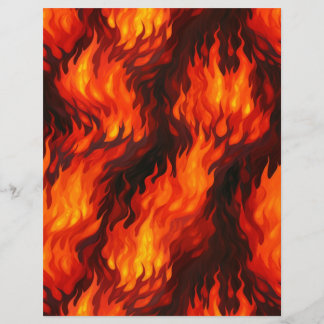 Fire Flame Paper Sheet