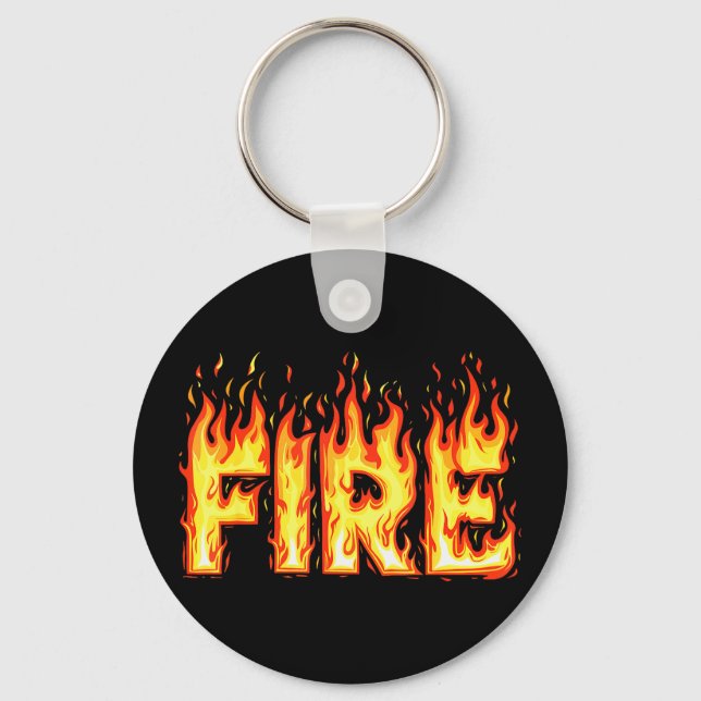Fire Flame Shirt Adult Kids Men Women Fire And Ice Keychain (Front)