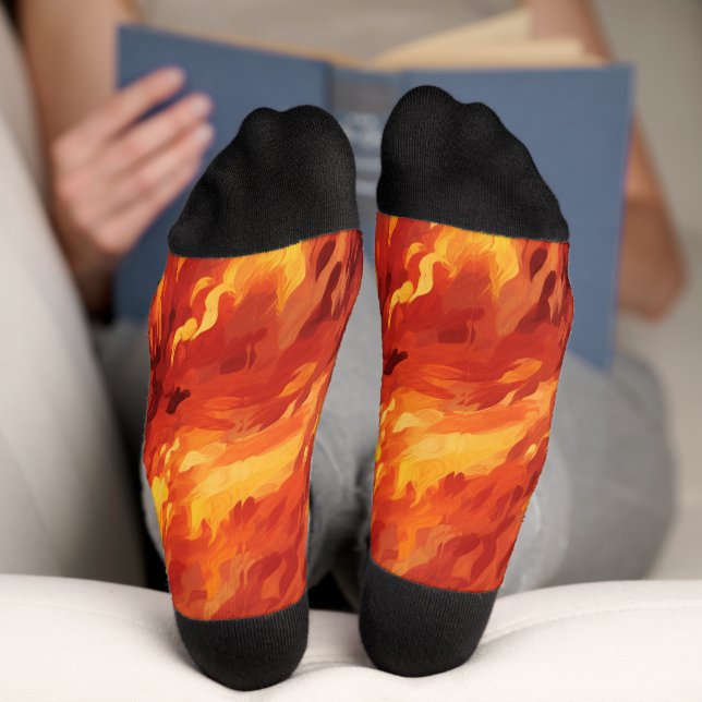 Fire Flame Socks (Bottom)