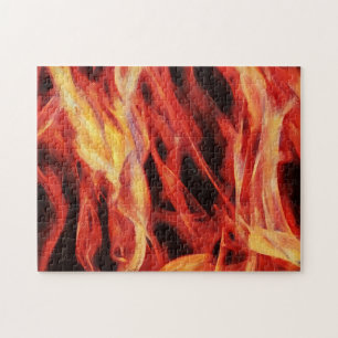 Fire Flames Art Puzzle