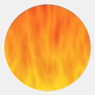 Fire / Flames Artwork: Classic Round Sticker