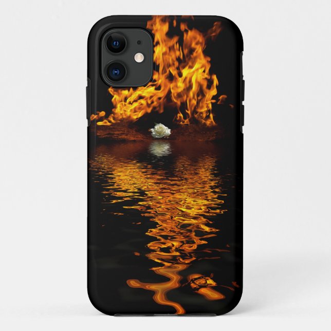 Fire Flames Burning Hot Rose Phone Cases (Back)