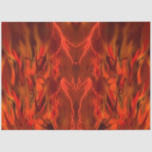 Fire Flames Decoupage Background  Tissue Paper (Front)