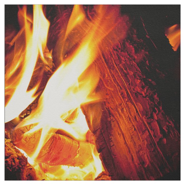 Fire Flames Fabric (Swatch)