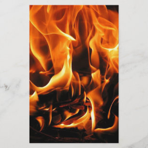 Fire, flames stationery