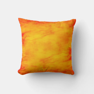Fire flamin' hot red orange throw pillow