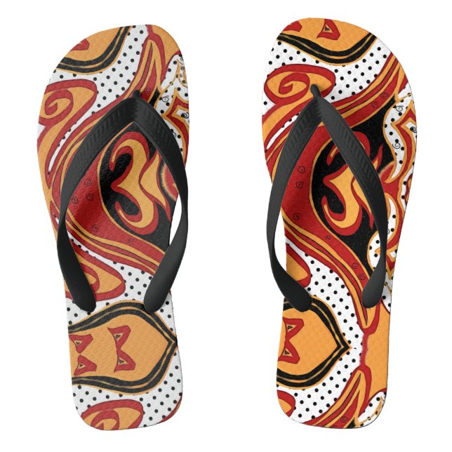 Fire Flip Flops (Footbed)