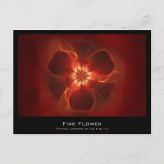 Fire Flower Fractal Artist Card