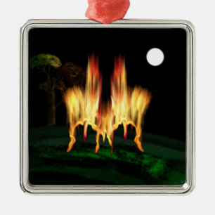 Fire Fly Metal Ornament