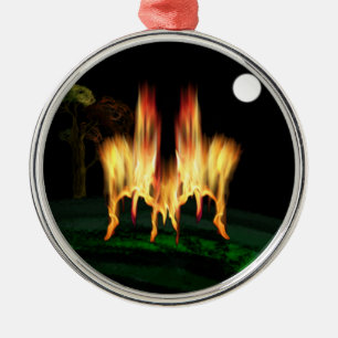 Fire Fly Metal Ornament