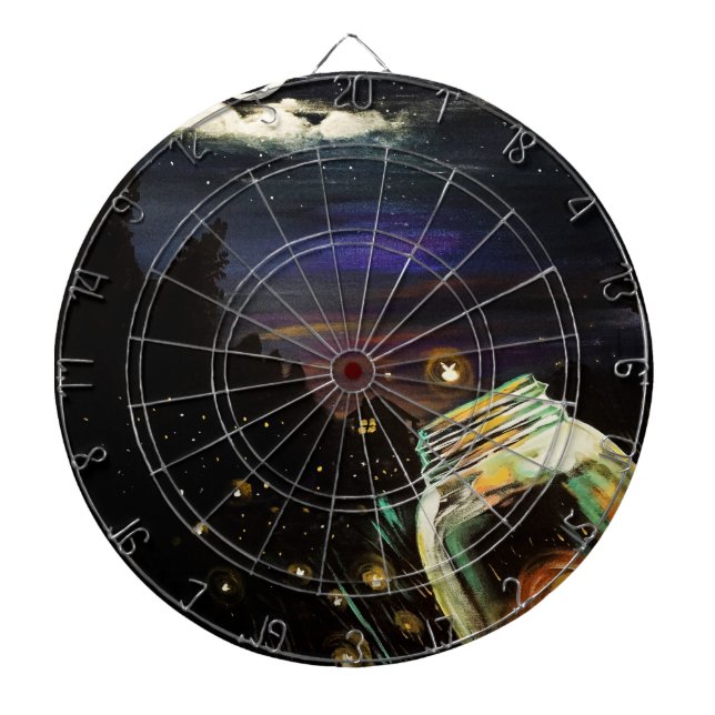Fire Fly Sky  Dartboard (Front)