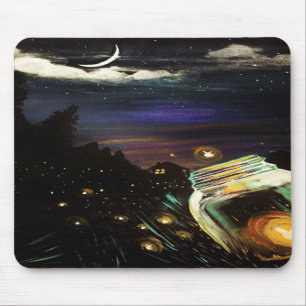 Fire Fly Sky Mouse Pad