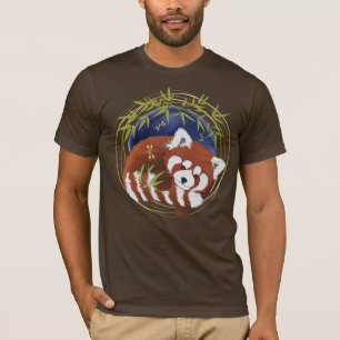 FIRE FOX red panda Mens shirts