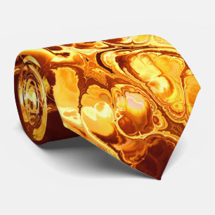 Fire Fractal Art 6 Tie