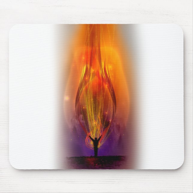 "Fire from Heaven" Mouse Pad (Front)